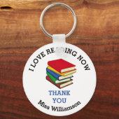 leraar | IK HOOR NU TE LEZEN Sleutelhanger (Voorkant)