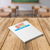 Leraar Ik hou van 1e klas Schattige Apple Pencil Notitieblok