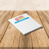 Leraar Ik hou van 1e klas Schattige Apple Pencil Notitieblok