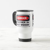 Leraar in Bad Mood Travel Mug Reisbeker (Voorkant links)