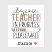 Leraar in de kinderopvang Leraar in Bevolking Toek Sticker (Vel)