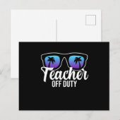 Leraar in dienst in ruste School voor docenten G Uitnodiging Briefkaart (Voorkant / Achterkant)