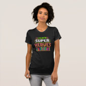 Leraar in het lesgeven van Super Heroes T-shirt (Voorkant volledig)