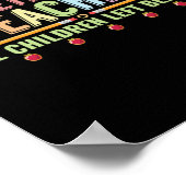 Leraar in ruste alle kinderen die achter de rug zi poster (Hoek)