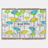 Leraar in ruste Artsy Seed Pods Blanket Deken (Voorkant)