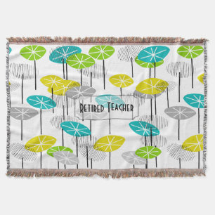 Leraar in ruste Artsy Seed Pods Blanket Deken