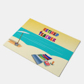 Leraar in ruste - bij het strand deurmat (Schuin)