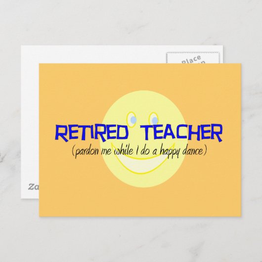 Leraar in ruste: "De gelukkige dans doen" Briefkaart (Voorkant / Achterkant)