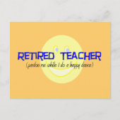 Leraar in ruste: "De gelukkige dans doen" Briefkaart (Voorkant)