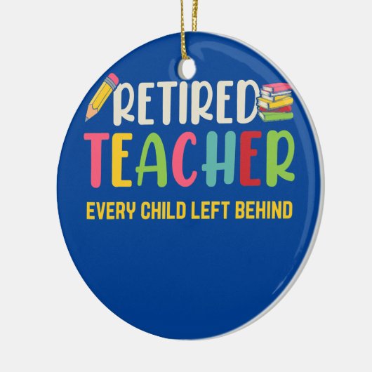 Leraar in ruste Elk kind achter oma Keramisch Ornament (Links)