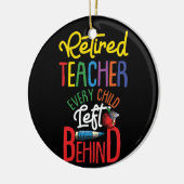 Leraar in ruste Elk kind dat achterblijft Keramisch Ornament (Links)