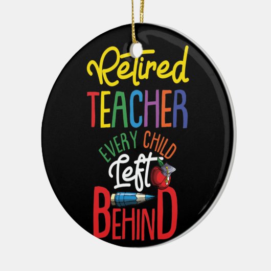 Leraar in ruste Elk kind dat achterblijft Keramisch Ornament (Links)