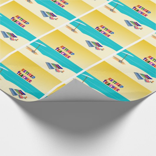 Leraar in ruste, Fun in Sun Cadeaupapier (Hoek)