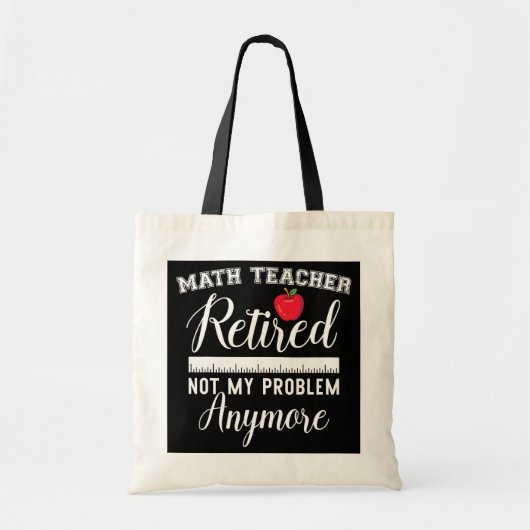 Leraar in ruste Funny Retirement Wiskunde Educator Tote Bag (Voorkant)