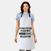 Leraar in ruste, grappige pensionering voor leraar schort (Gedragen)