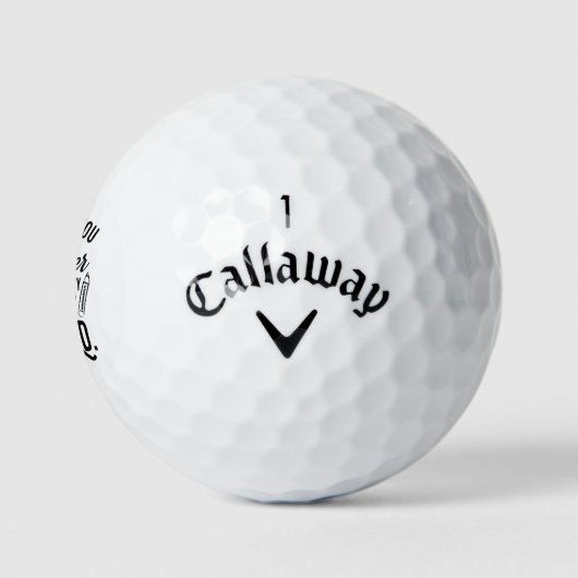 Leraar in ruste Hoofd van school pensionering Golfballen (Logo)