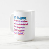 Leraar in ruste: "Ik zal de Kinderen missen" Koffiemok (Voorkant links)