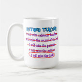 Leraar in ruste: "Ik zal de Kinderen missen" Koffiemok (Links)