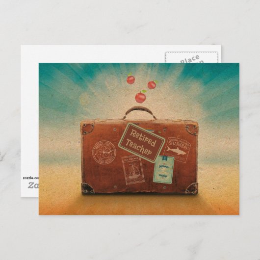 Leraar in ruste, meer tijd om te reizen briefkaart (Voorkant / Achterkant)