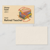 Leraar in ruste Motto Visitekaartje (Voorkant / Achterkant)