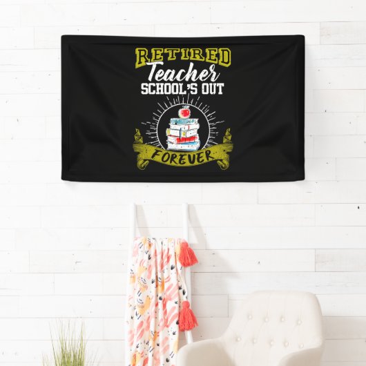 Leraar in ruste - School_s Out Forever Spandoek (Insitu)