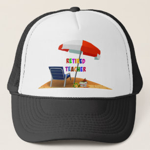 Leraar in ruste, strand Scene (herzien) Trucker Pet