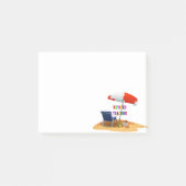Leraar in ruste, strand Scene Post-it® Notes (Voorkant)