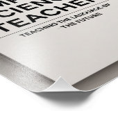 Leraar informatica foto afdruk (Hoek)