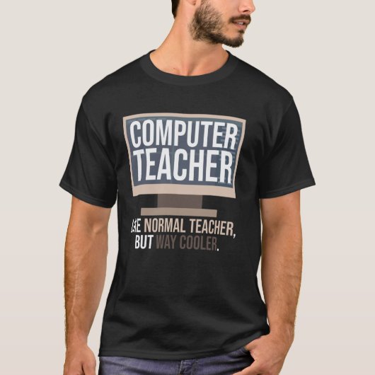 Leraar informatica Grappige tech docent T-shirt (Voorkant)