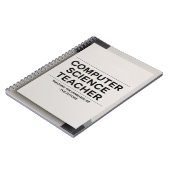 Leraar informatica notitieboek (Linkerzijde)