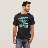 Leraar Inspire Elementaire middelbare school Coll T-shirt (Voorkant volledig)