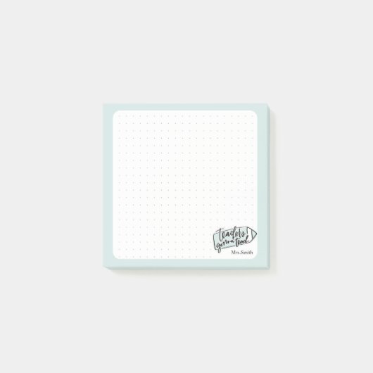 Leraar Inspirerend Citaat Note-pad Post-it® Notes (Voorkant)