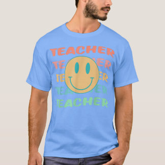 Leraar Inspirerend kleurrijke basisschool terug na T-shirt