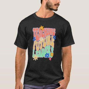 Leraar Inspirerend, kleurrijke elementaire middels T-shirt