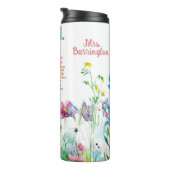 Leraar Inspirerende Quote Wildflowers Thermosbeker (Geroteerd rechts)