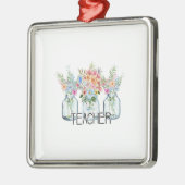 Leraar is Geweldige Metalen Ornament (Links)