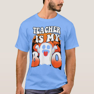 Leraar is mijn Boo Halloween Cute Ghost Costume Fa T-shirt