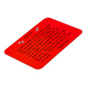 Leraar, je hebt mijn leven aangeraakt... magneet (Linkerzijde)