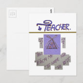 Leraar, je leert me te hopen op de beste kunst briefkaart (Voorkant / Achterkant)