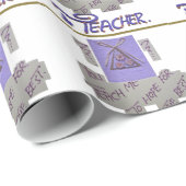 Leraar, je leert me te hopen op de beste kunst cadeaupapier (Rol Hoek)