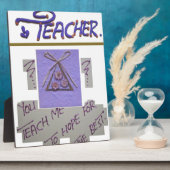 Leraar, je leert me te hopen op de beste kunst fotoplaat (Zijkant)