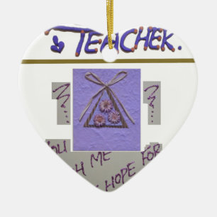 Leraar, je leert me te hopen op de beste kunst keramisch ornament