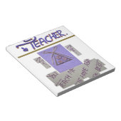 Leraar, je leert me te hopen op de beste kunst notitieblok (Schuin)