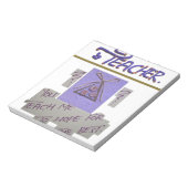 Leraar, je leert me te hopen op de beste kunst notitieblok (Linkerzijde)