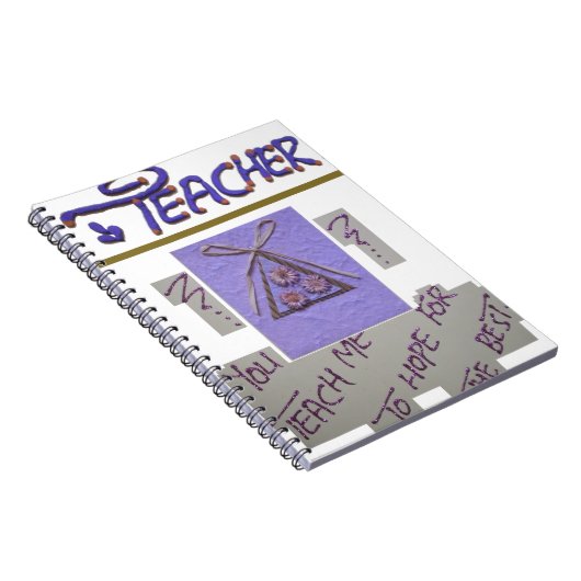 Leraar, je leert me te hopen op de beste kunst notitieboek (Rechterzijde)