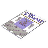 Leraar, je leert me te hopen op de beste kunst notitieboek (Linkerzijde)