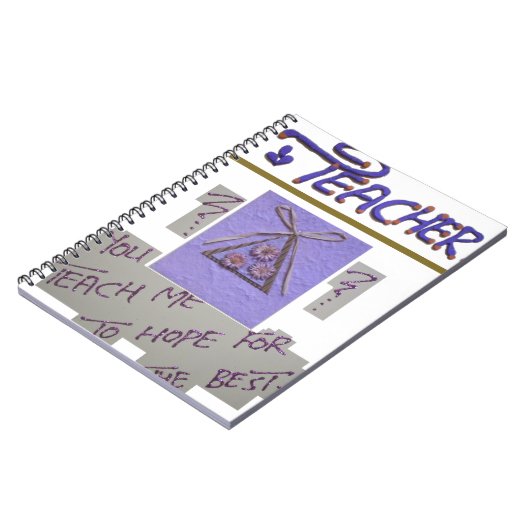 Leraar, je leert me te hopen op de beste kunst notitieboek (Linkerzijde)