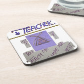 Leraar, je leert me te hopen op de beste kunst onderzetter (Linkerzijde)