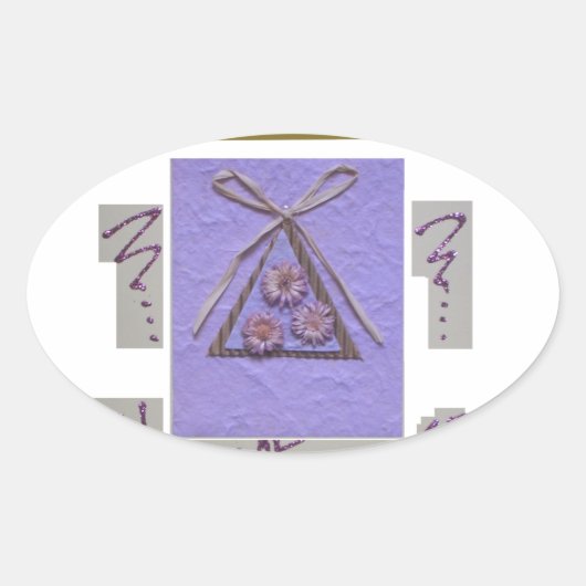 Leraar, je leert me te hopen op de beste kunst ovale sticker (Voorkant)