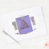 Leraar, je leert me te hopen op de beste kunst ovale sticker (Envelop)